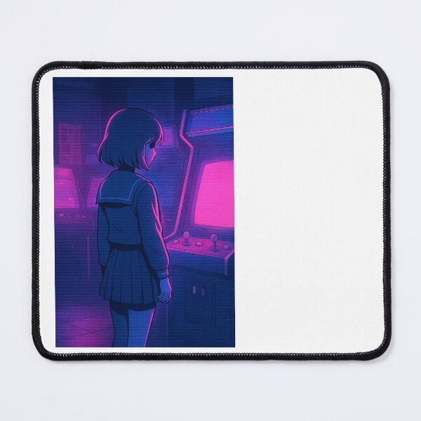 Item preview, Lone Gamer in Neon Arcade – Arcade Ghost – Neo Tokyo Nights designed and sold by Domci.
