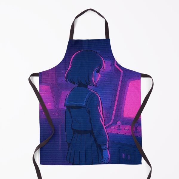 Item preview, Lone Gamer in Neon Arcade – Arcade Ghost – Neo Tokyo Nights designed and sold by Domci.