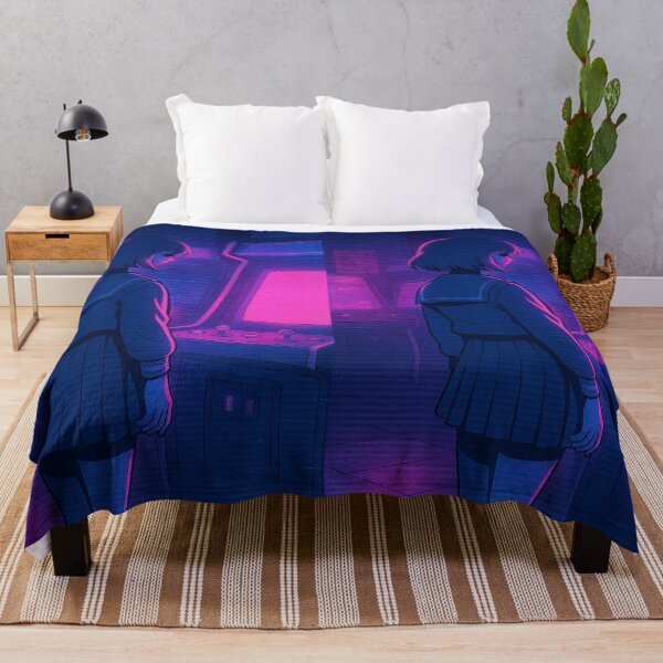 Item preview, Lone Gamer in Neon Arcade – Arcade Ghost – Neo Tokyo Nights designed and sold by Domci.