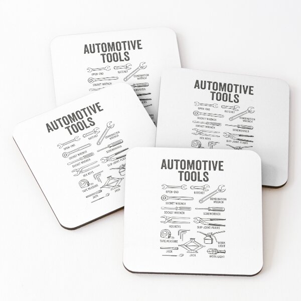 Item preview, Automotive Real Tools – Real Work | Garage Art for Mechanics designed and sold by baskamade.
