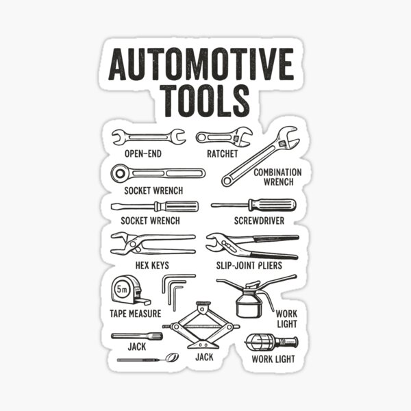 Item preview, Automotive Real Tools – Real Work | Garage Art for Mechanics designed and sold by baskamade.