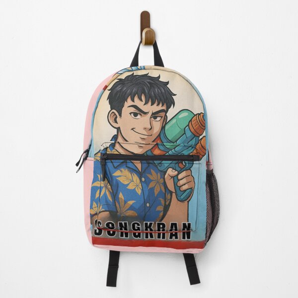 Item preview, Songkran Warrior – Retro Thai Water Festival Anime Art designed and sold by konthai.familyart.