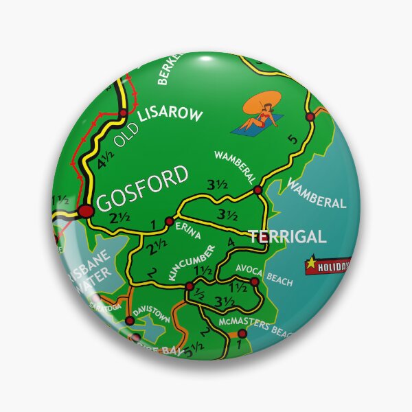 Item preview, Central Coast N.S.W Australia MAP designed and sold by ASKEW GRAPHICS.