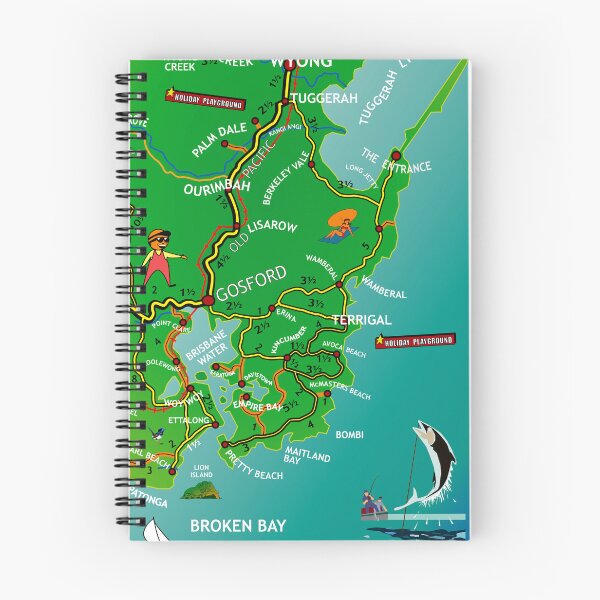 Item preview, Central Coast N.S.W Australia MAP designed and sold by ASKEW GRAPHICS.