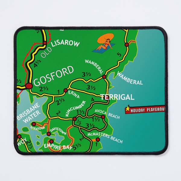 Item preview, Central Coast N.S.W Australia MAP designed and sold by ASKEW GRAPHICS.