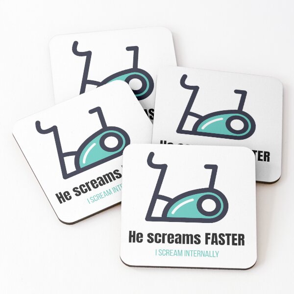 Item preview, He Screams Faster I Scream Internally - Funny Spinning Quote designed and sold by izvnia.