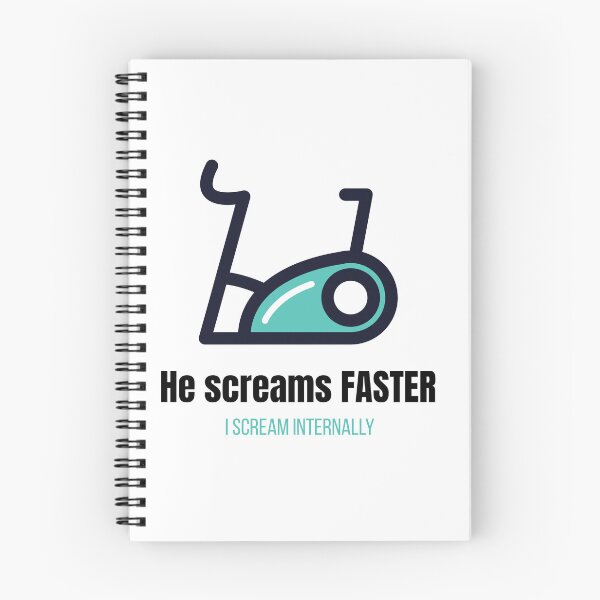 Item preview, He Screams Faster I Scream Internally - Funny Spinning Quote designed and sold by izvnia.