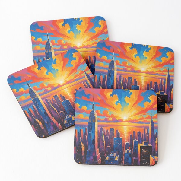 Item preview, Sunset Over New York City designed and sold by MurellosArt.