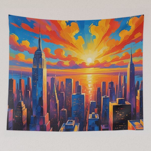 Item preview, Sunset Over New York City designed and sold by MurellosArt.