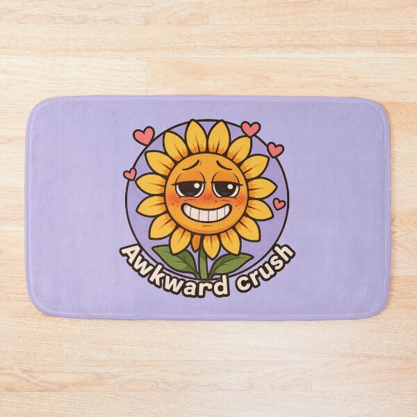 Item preview, Awkward Crush Blushing Sunflower Art designed and sold by Yuliya Brush.