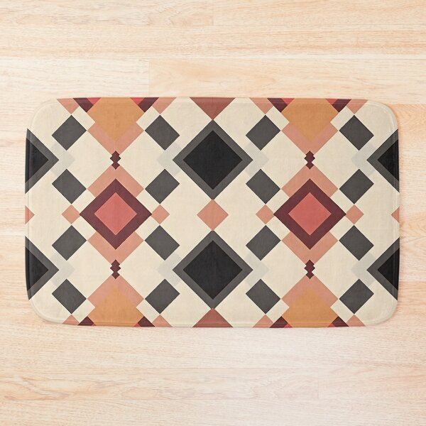 Item preview, Mid Century Modern  Diamond Pattern Red designed and sold by Prints and Lifestyle.