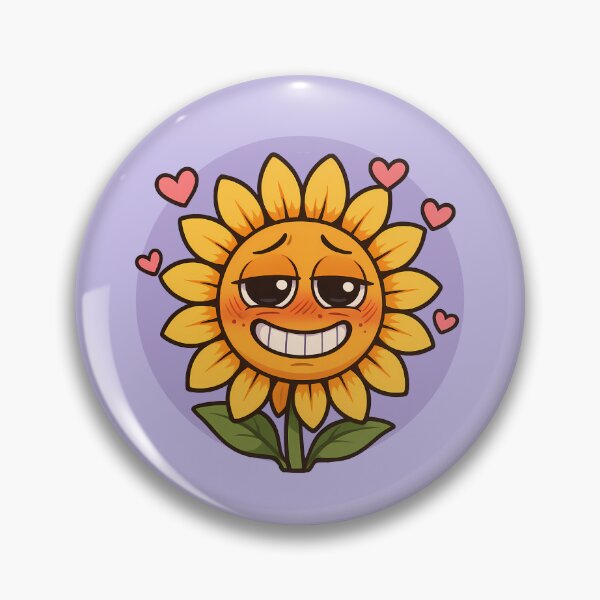 Item preview, Blushing Sunflower Awkward Crush Art designed and sold by Yuliya Brush.
