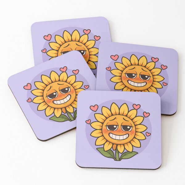Item preview, Blushing Sunflower Awkward Crush Art designed and sold by Yuliya Brush.