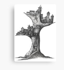 Town Tree Canvas Print