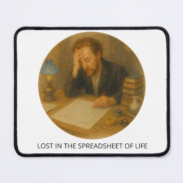 Item preview, Lost in the Spreadsheet of Life designed and sold by TheActionMe.