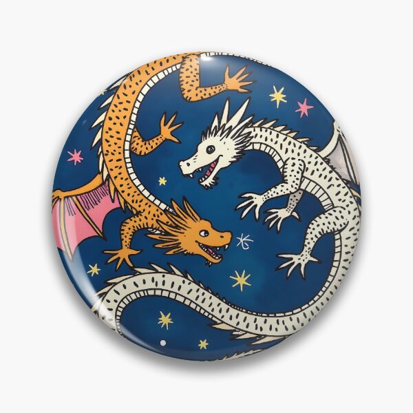 Item preview, Yin Yang Dragons in Night Sky Fantasy Art with Stars and Mountains designed and sold by TeeWyrm.