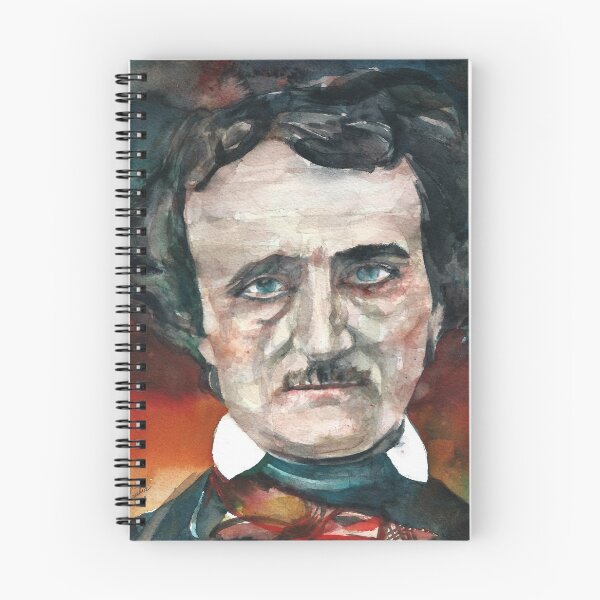 Item preview, EDGAR ALLAN POE - watercolor portrait.5 designed and sold by lautir.