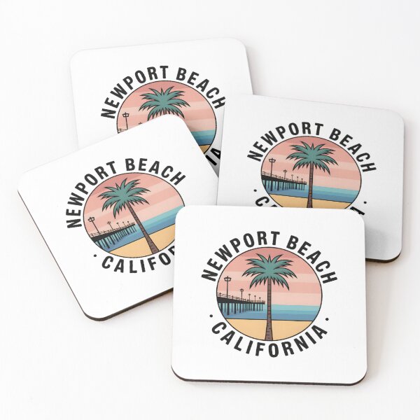 Item preview, Newport Beach California Minimalist Circle Sticker designed and sold by Horizon Tales.