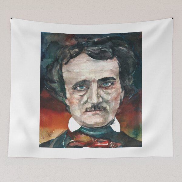 Item preview, EDGAR ALLAN POE - watercolor portrait.5 designed and sold by lautir.