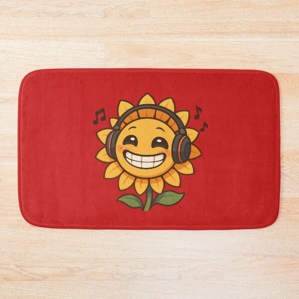 Item preview, Happy Sunflower Headphones Music Art designed and sold by Yuliya Brush.