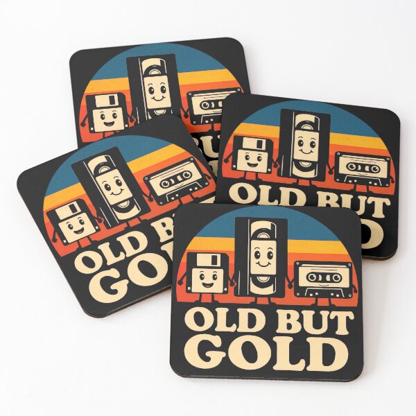 Item preview, Old But Gold Retro Tapes and Disk Design designed and sold by Retr0Tshirts.