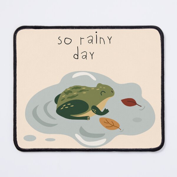 Item preview, So rainy day art with cute frog designed and sold by Luamor.
