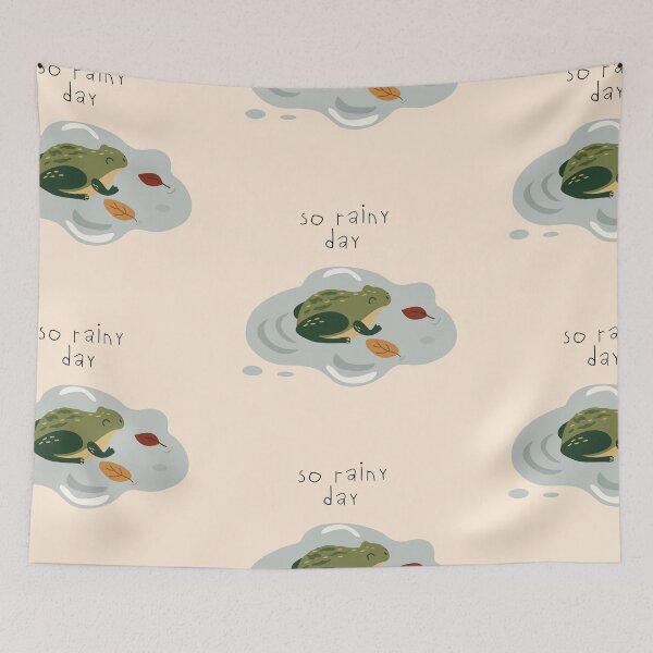 Item preview, So rainy day art with cute frog designed and sold by Luamor.