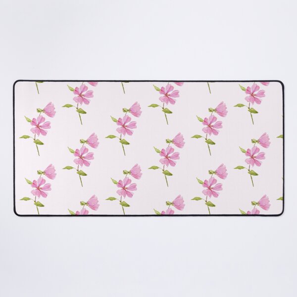 Item preview, pink hibiscus moscheutos, swamp rose mallow watercolour flowers  designed and sold by ColorandColor.