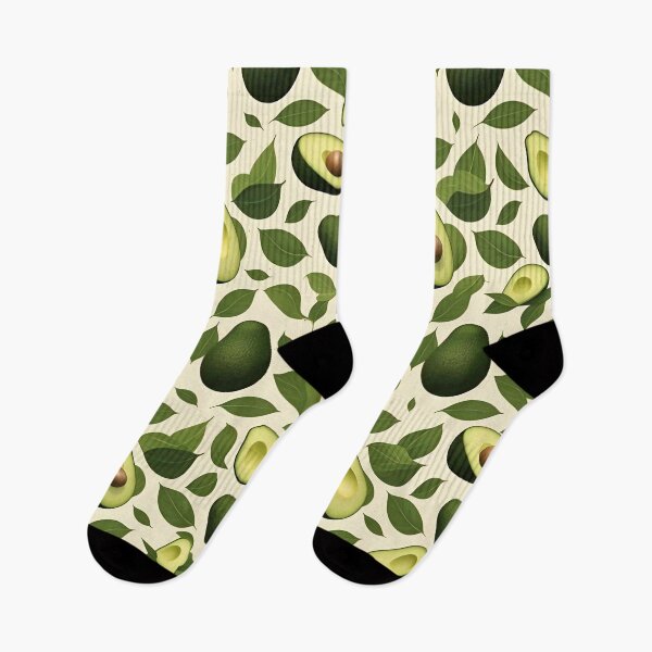 Item preview, Fresh Green Avocado and Leaves Pattern designed and sold by Found Dream.