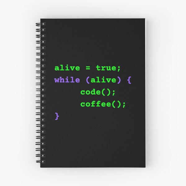 Item preview, while alive loop funny programmer code developer designed and sold by 88DesignStudio.