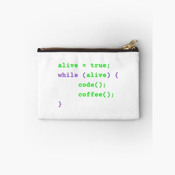 Item preview, while alive loop funny programmer code developer designed and sold by 88DesignStudio.