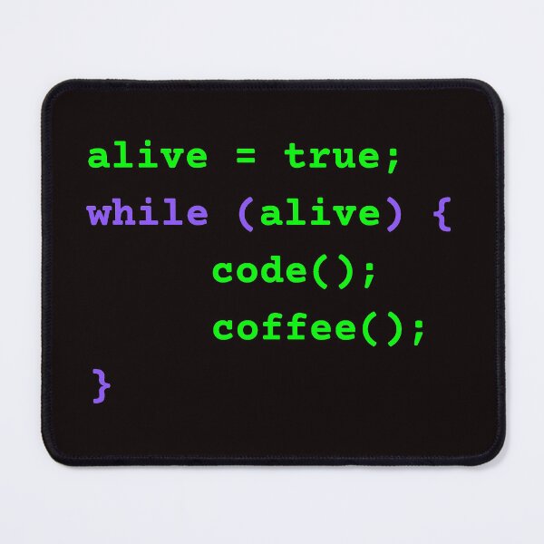 Item preview, while alive loop funny programmer code developer designed and sold by 88DesignStudio.