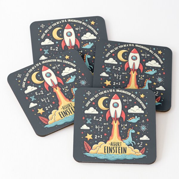 Item preview, Imagination Ignites: Whimsical Space Quote Design by “Alburt Einstein” designed and sold by TeeWyrm.