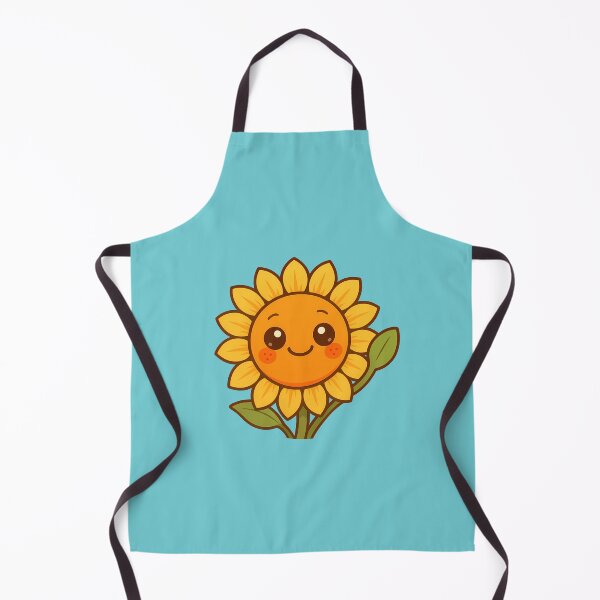 Item preview, Happy Sunflower Hello Cute Art designed and sold by Yuliya Brush.