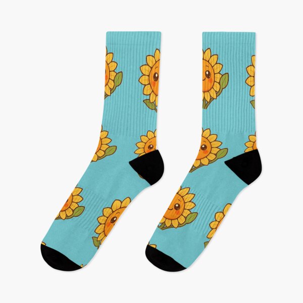 Item preview, Happy Sunflower Hello Cute Art designed and sold by Yuliya Brush.
