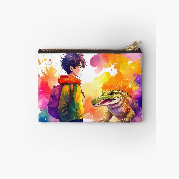 Item preview, AI Generated Art Anime Boy with Crocodile designed and sold by Phloxy-Fables.
