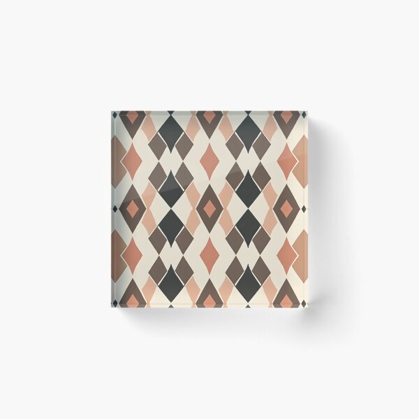 Item preview, Mid Century Modern  Diamond Pattern designed and sold by Prints and Lifestyle.