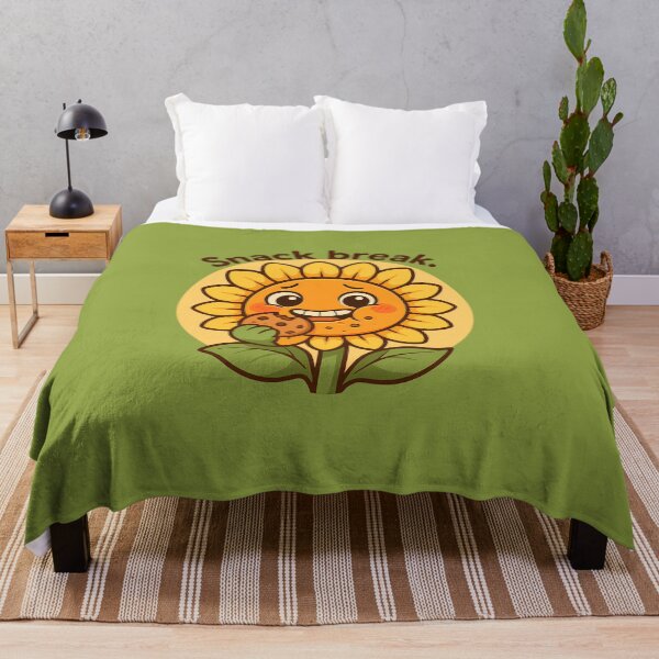 Item preview, Snack Break Cute Sunflower Art designed and sold by Yuliya Brush.
