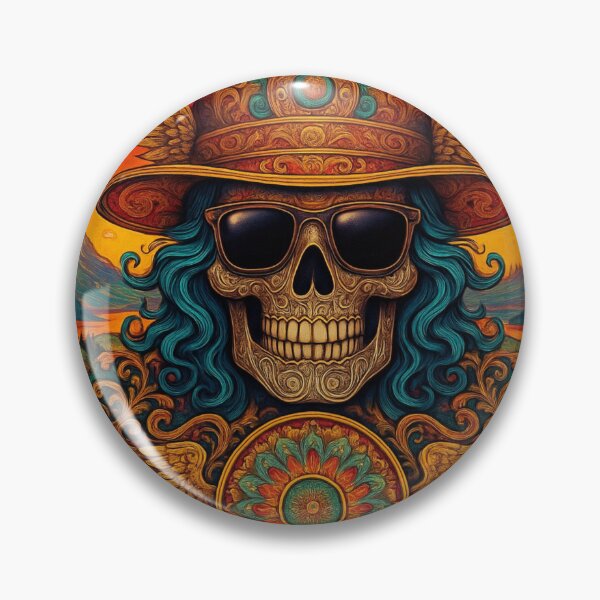 Item preview, Psychedelic Sugar Skull with Mandala designed and sold by Bernd Friese.