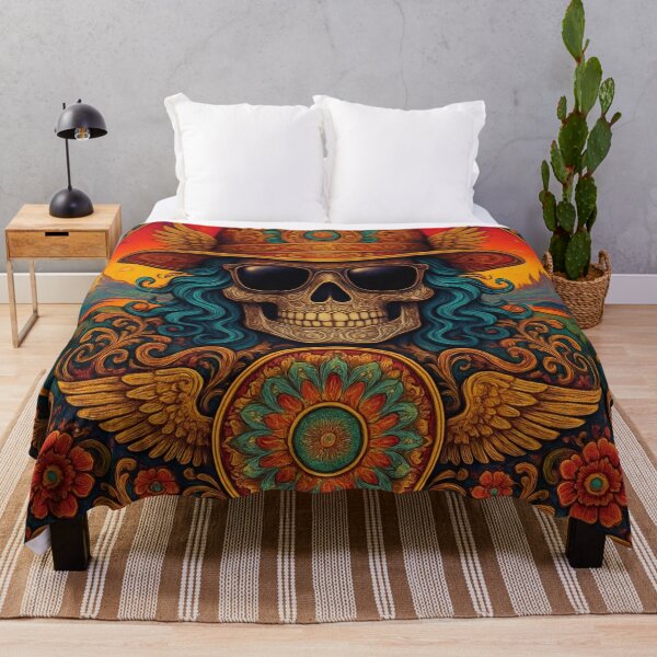 Item preview, Psychedelic Sugar Skull with Mandala designed and sold by Bernd Friese.