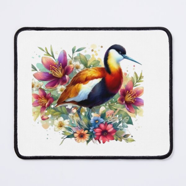 Item preview, A beautiful Jacana with various leaves and pretty flowers designed and sold by Marcoshop10.