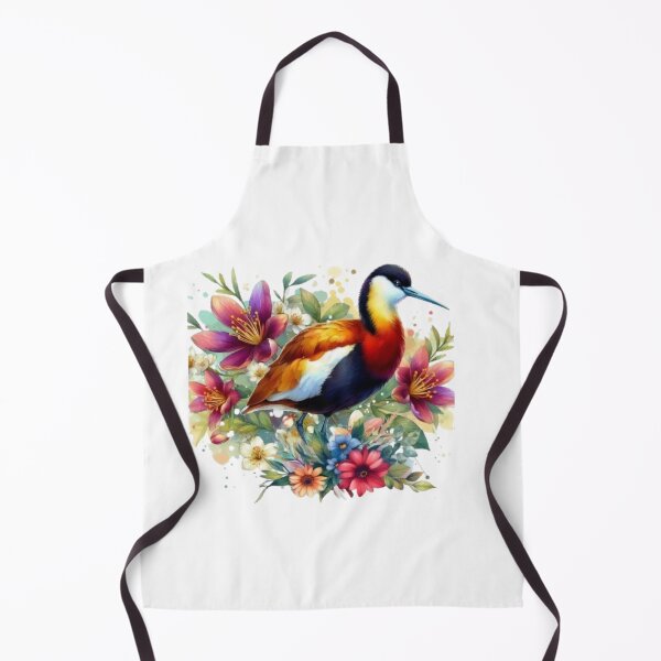 Item preview, A beautiful Jacana with various leaves and pretty flowers designed and sold by Marcoshop10.