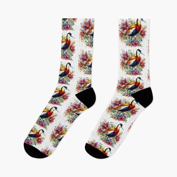 Item preview, A beautiful Jacana with various leaves and pretty flowers designed and sold by Marcoshop10.