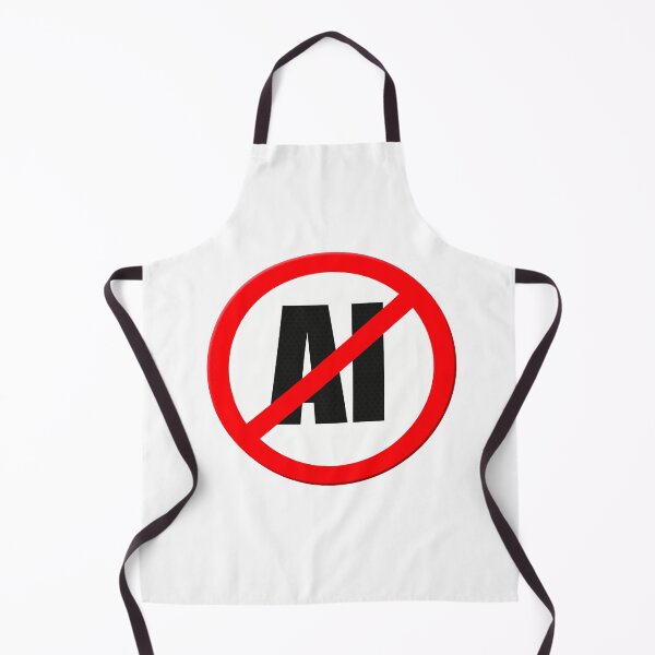Item preview, Warning sign with the letters AI - Artificial intelligence prohibited. designed and sold by funkyworm.