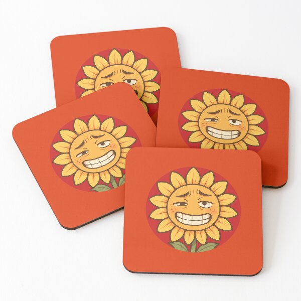 Item preview, Awkward Sunflower Forced Meme Smile designed and sold by Yuliya Brush.