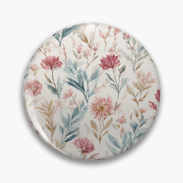 Artikelvorschau, Vintages Aquarell-Wildblumenmuster entworfen und verkauft von CleverboyDsgns.