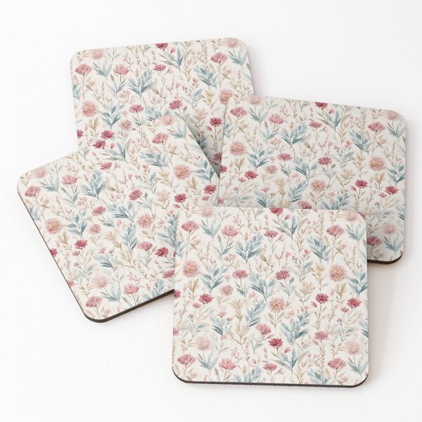 Artikelvorschau, Vintages Aquarell-Wildblumenmuster entworfen und verkauft von CleverboyDsgns.
