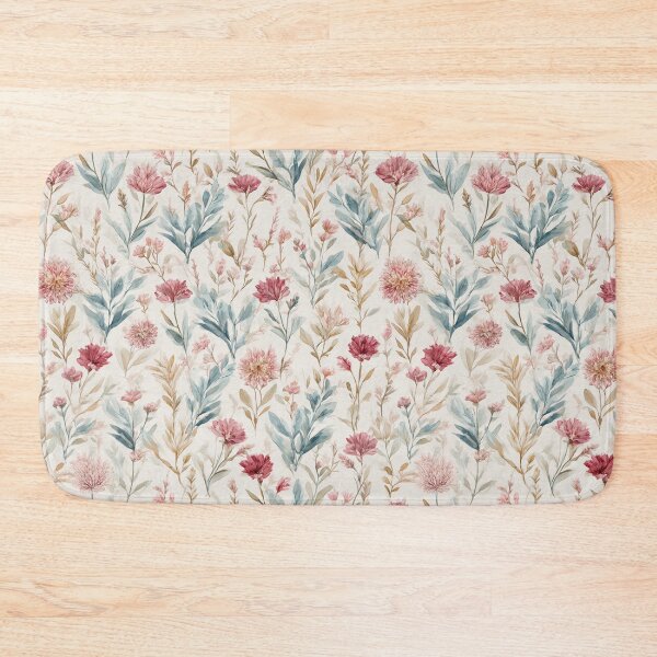 Artikelvorschau, Vintages Aquarell-Wildblumenmuster entworfen und verkauft von CleverboyDsgns.