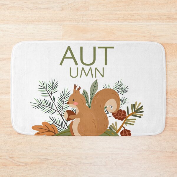 Item preview, Squirrel, pumpkin, autumn leaves designed and sold by Luamor.