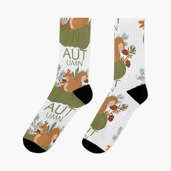 Item preview, Squirrel, pumpkin, autumn leaves designed and sold by Luamor.